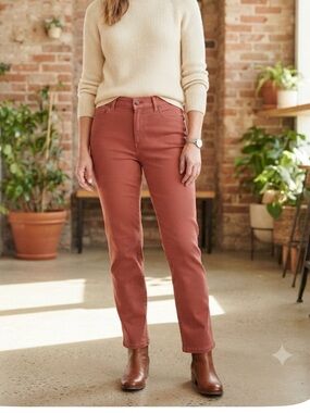 LL Bean Classic Fit womens panrs size 12